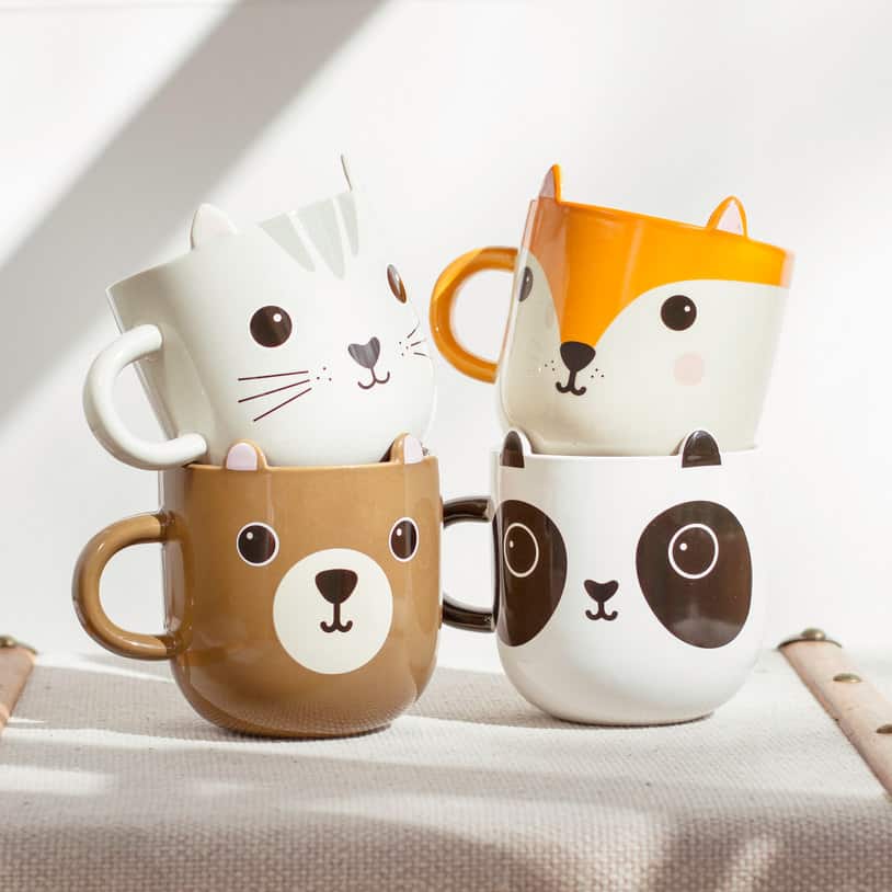 Kawaii Animal Coffee Mugs - ThingsIDesire