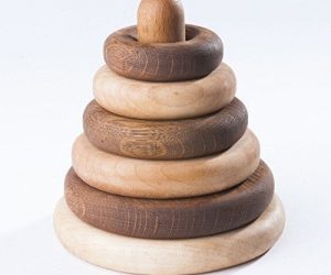 Wooden Ring Stacker For Toddlers