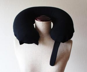 Black Cat Inflatable Travel Pillow