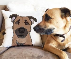 Personalized Pet Portrait Pillow