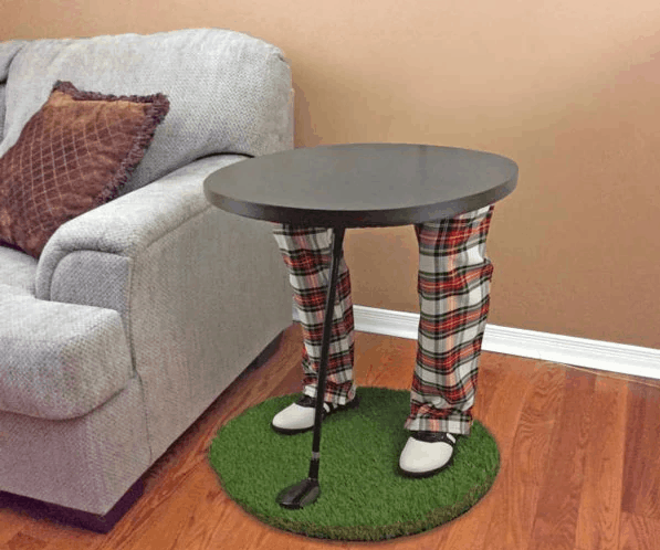 Golfer Legs Side Table