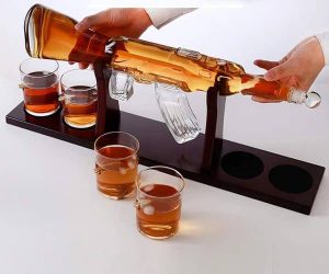 Quirky Rifle Gun Whiskey Decanter