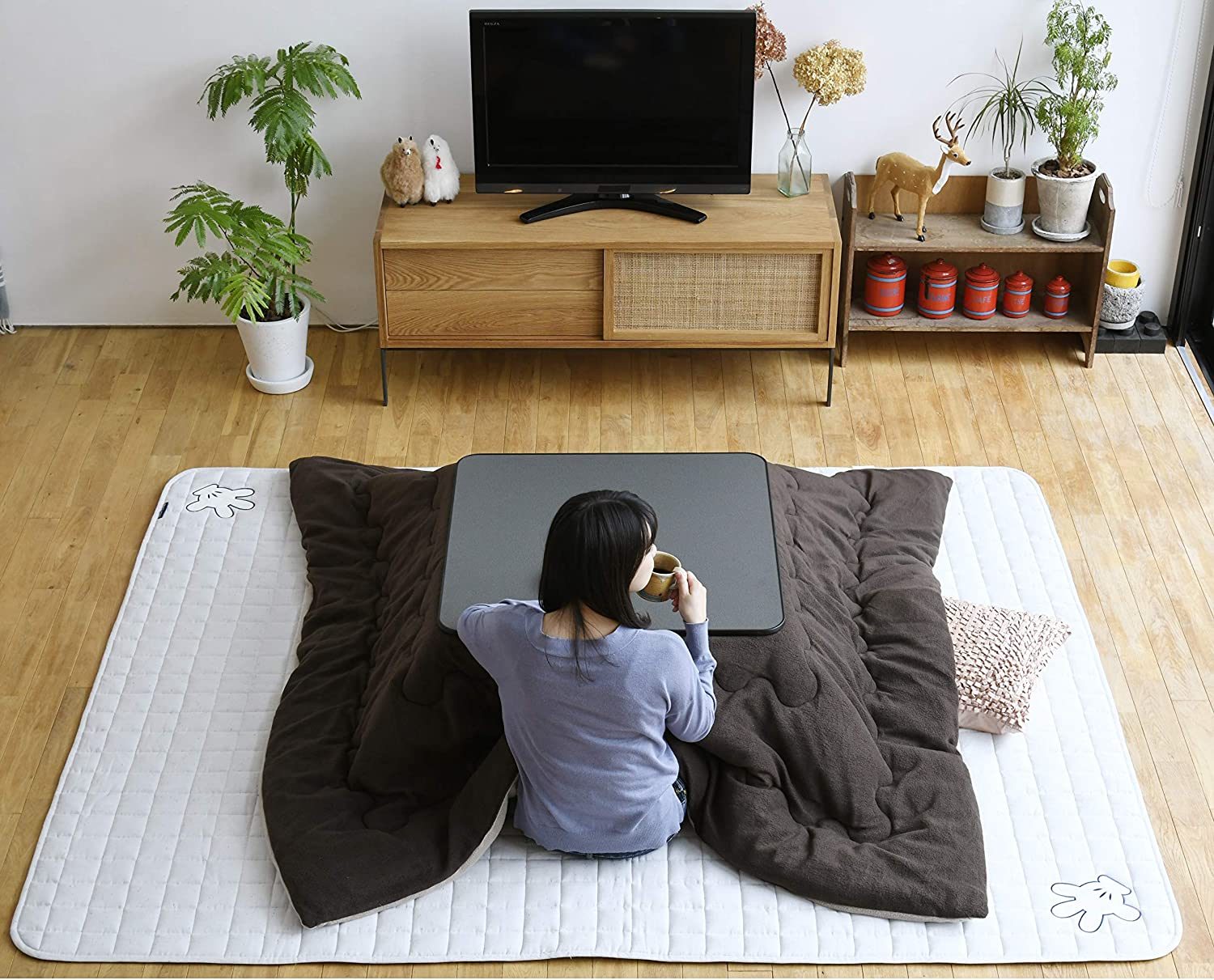 living room with kotatsu