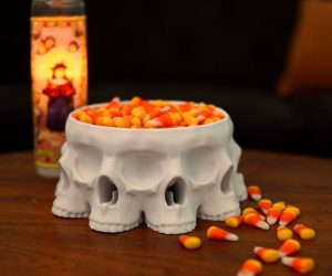3D Printed Skull Bowl