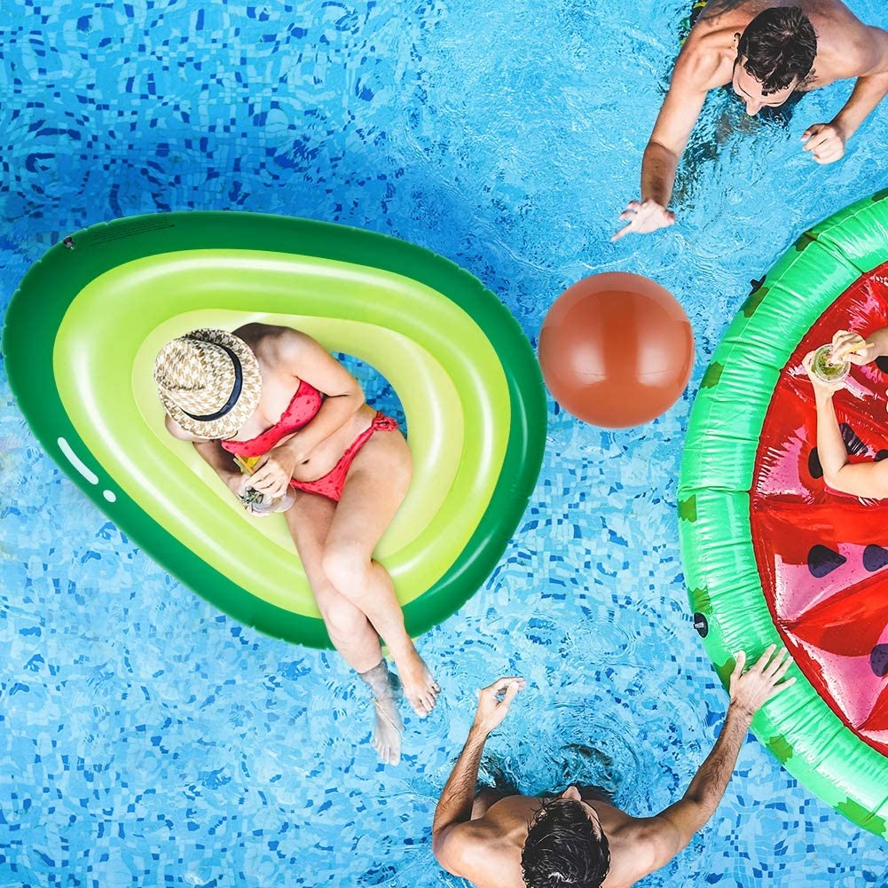 Inflatable Avocado Pool Floatie