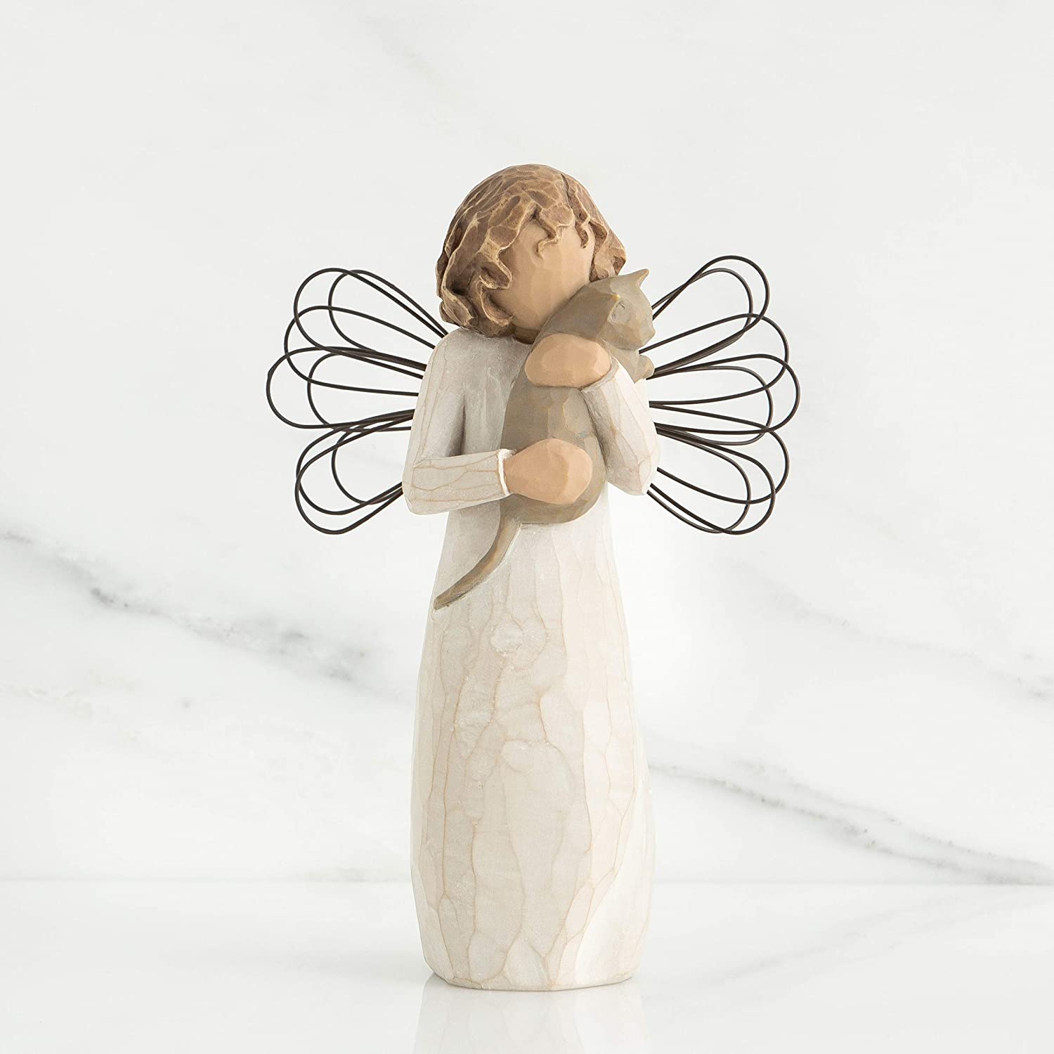 Sculpted Hand Painted Angel Figure