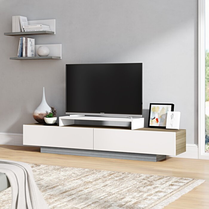 Minimalistic White TV Stand