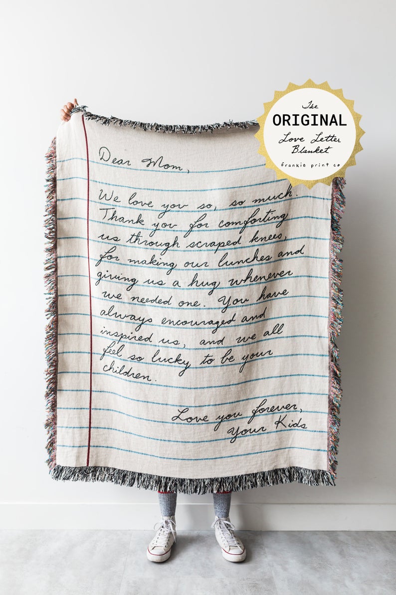 Personalized Love Letter Blanket