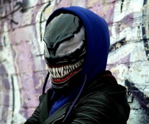 Black Symbiote Cosplay Helmet