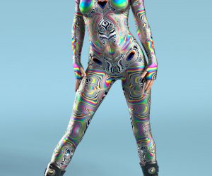 Psychedelic Woman Costume