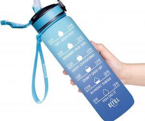 32oz Water Bottle With Time Marker