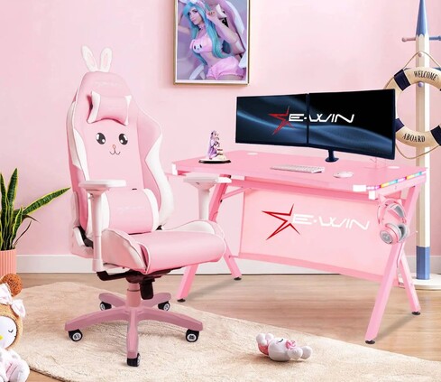 E-Win Pink Gaming Throne