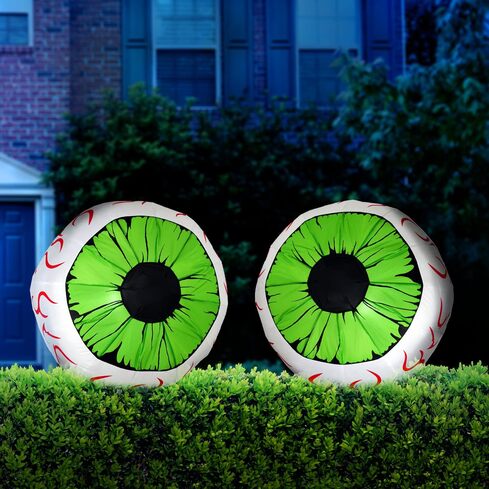 Halloween Inflatable Green Eyes